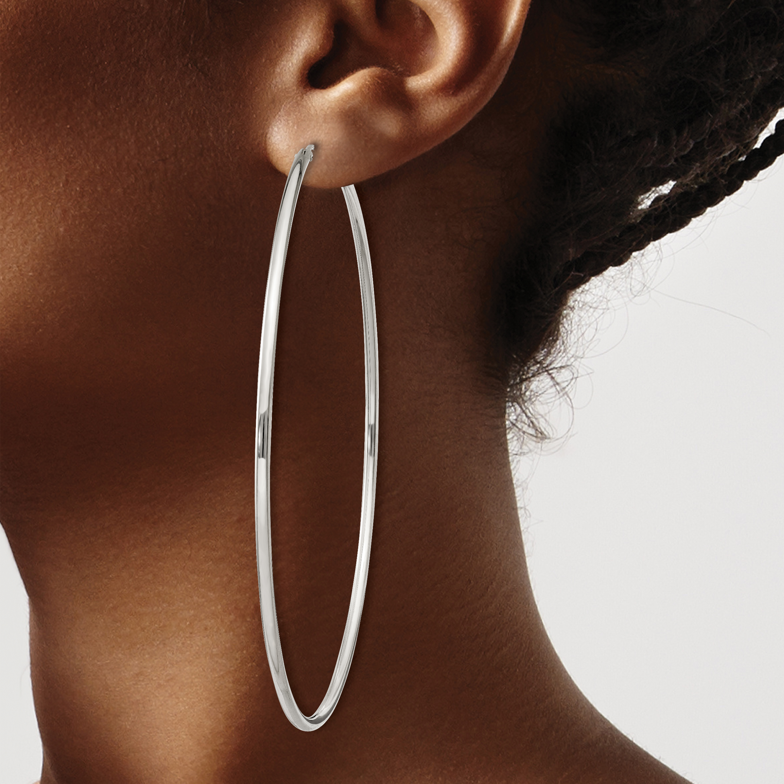  12 mm Sterling Silver 2.0mm Endless Hoop Earrings  Unknown Friendly Weight Sterling Silver - view 54