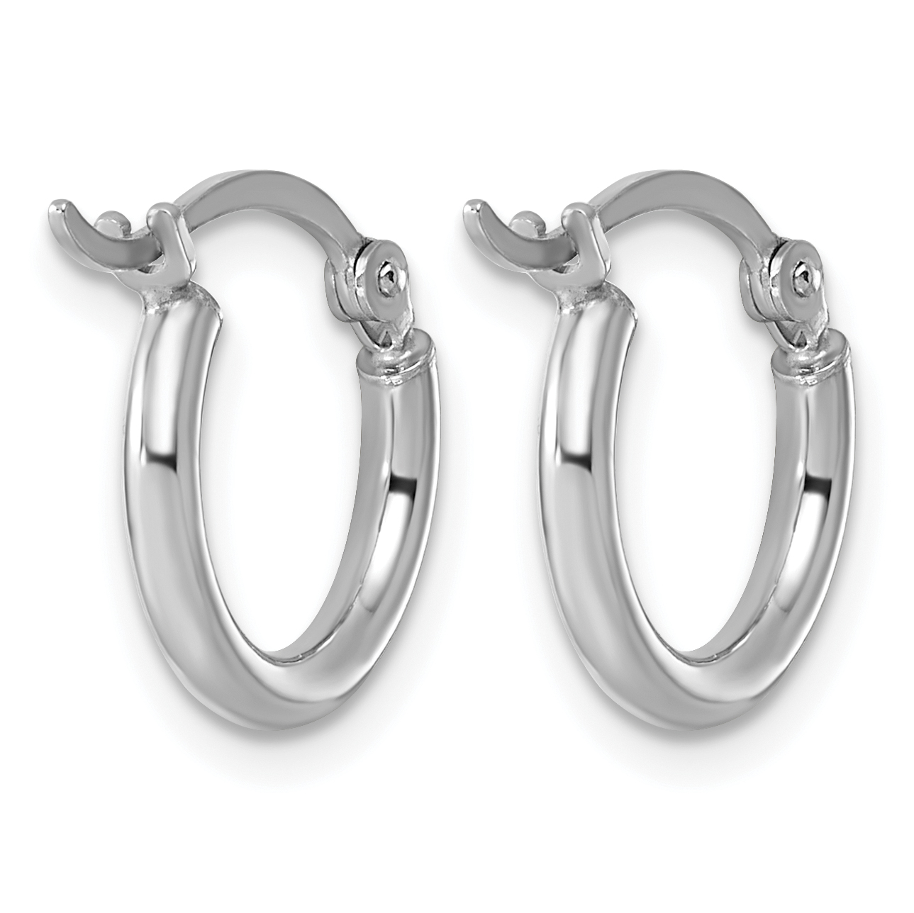  14 mm Sterling Silver 2.0mm Hoop Earrings  Unknown Friendly Weight Sterling Silver - view 3