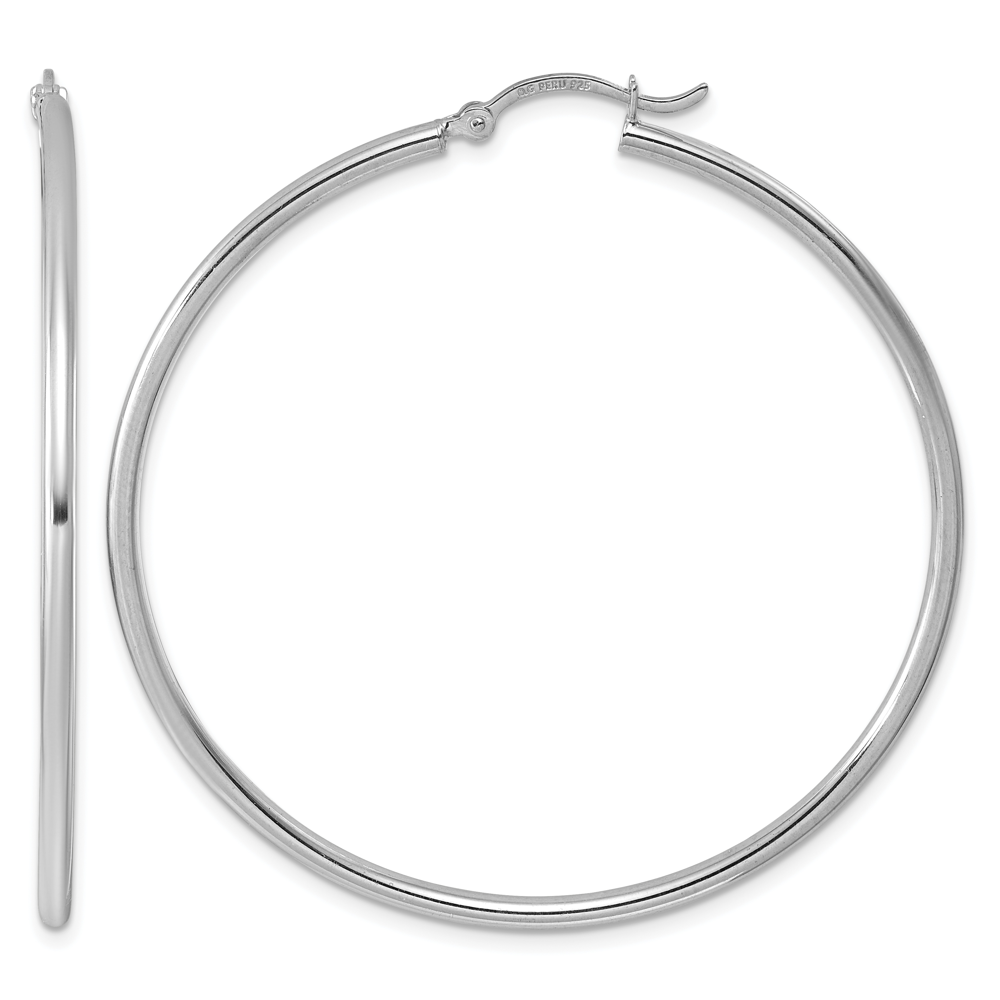  14 mm Sterling Silver 2.0mm Hoop Earrings  Unknown Friendly Weight Sterling Silver - view 49