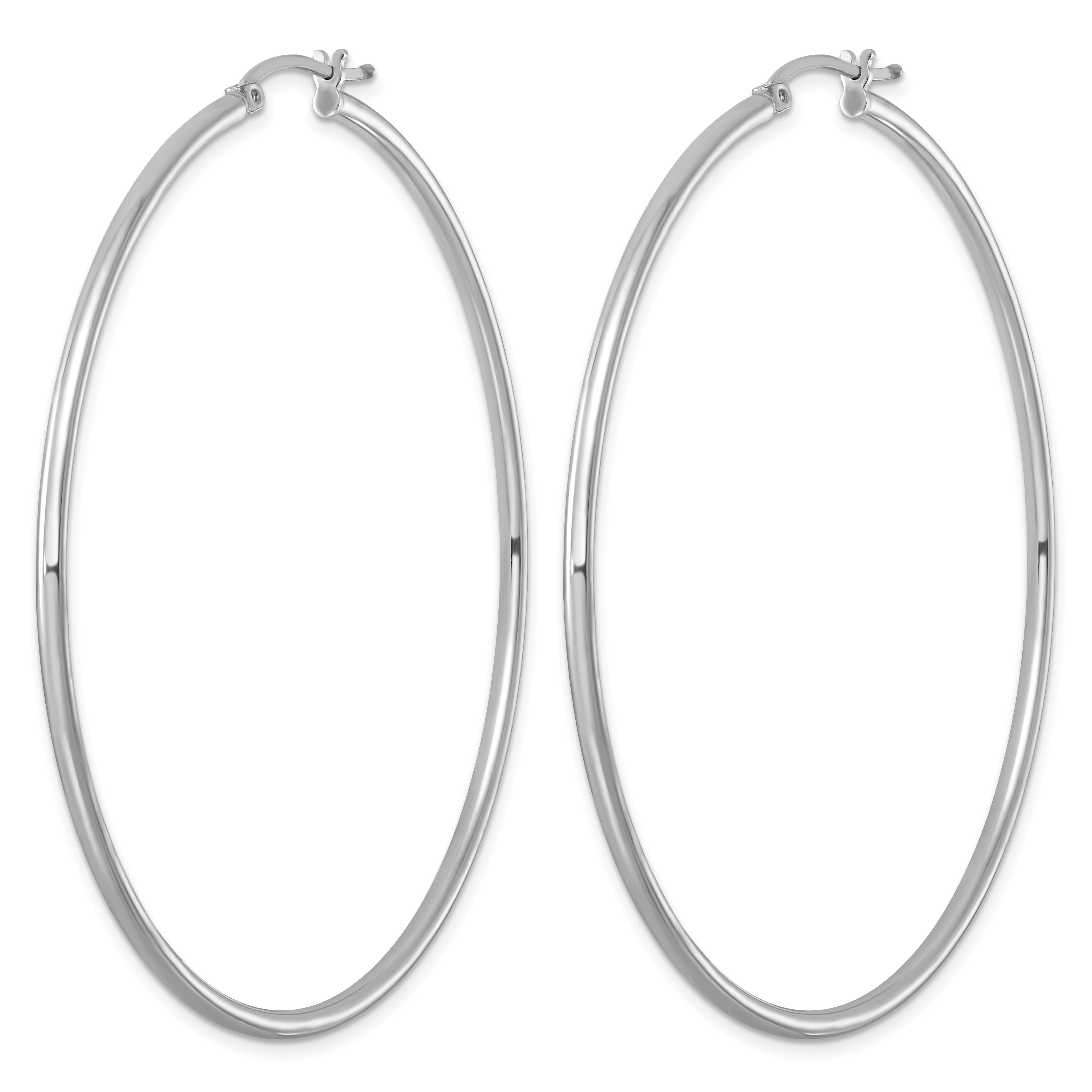  14 mm Sterling Silver 2.0mm Hoop Earrings  Unknown Friendly Weight Sterling Silver - view 60
