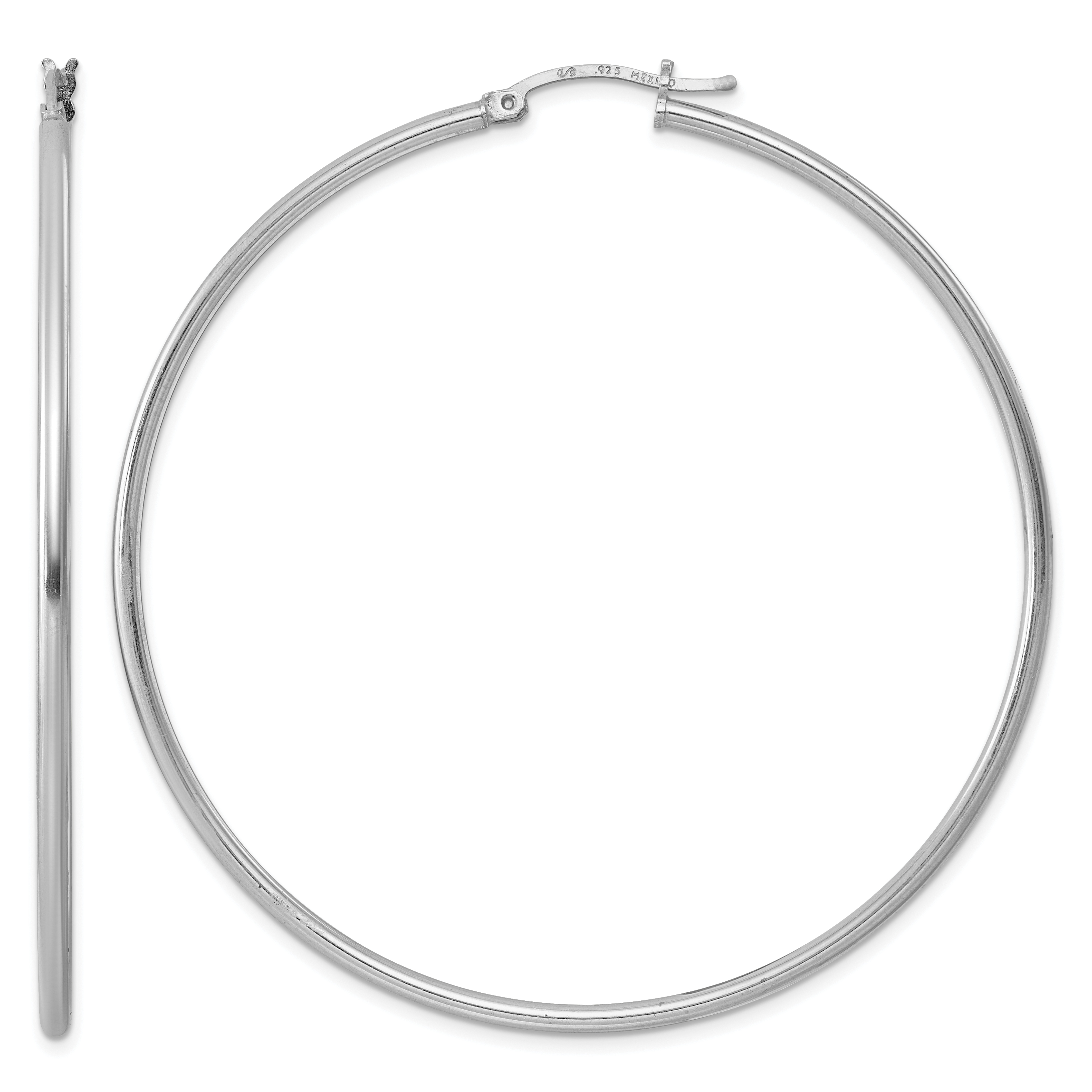  14 mm Sterling Silver 2.0mm Hoop Earrings  Unknown Friendly Weight Sterling Silver - view 64