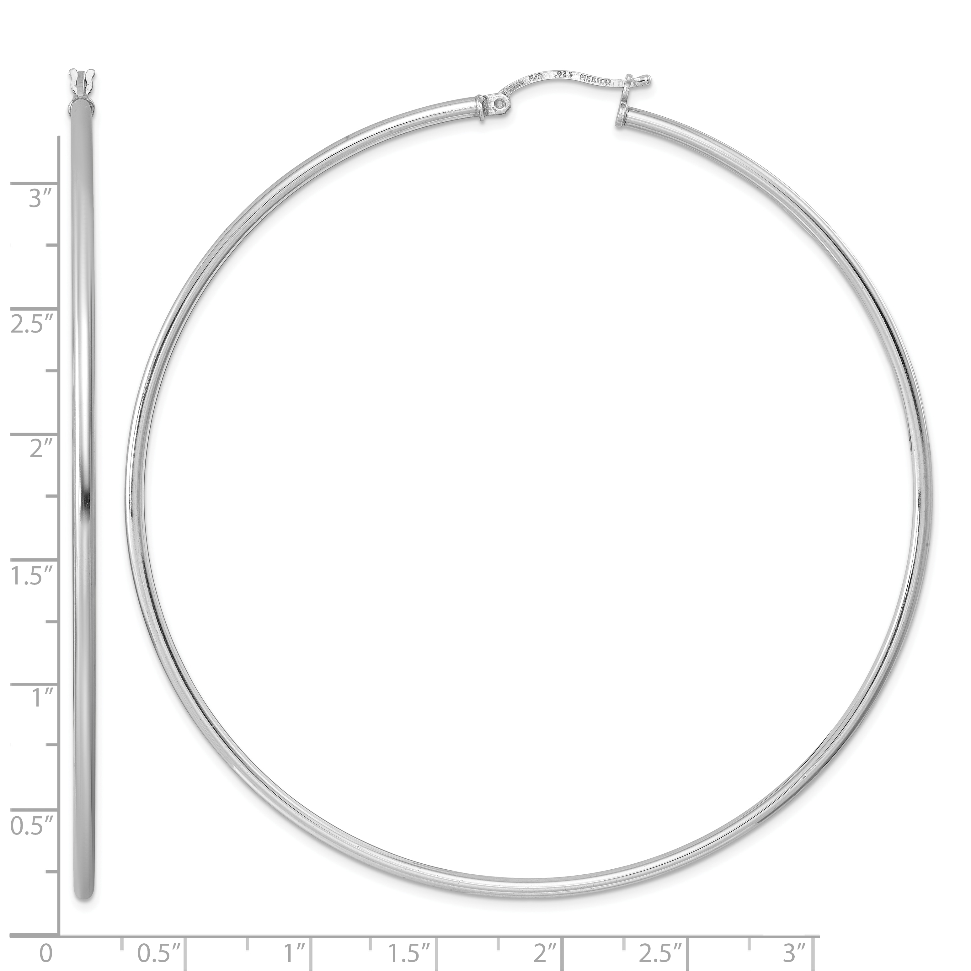  14 mm Sterling Silver 2.0mm Hoop Earrings  Unknown Friendly Weight Sterling Silver - view 73