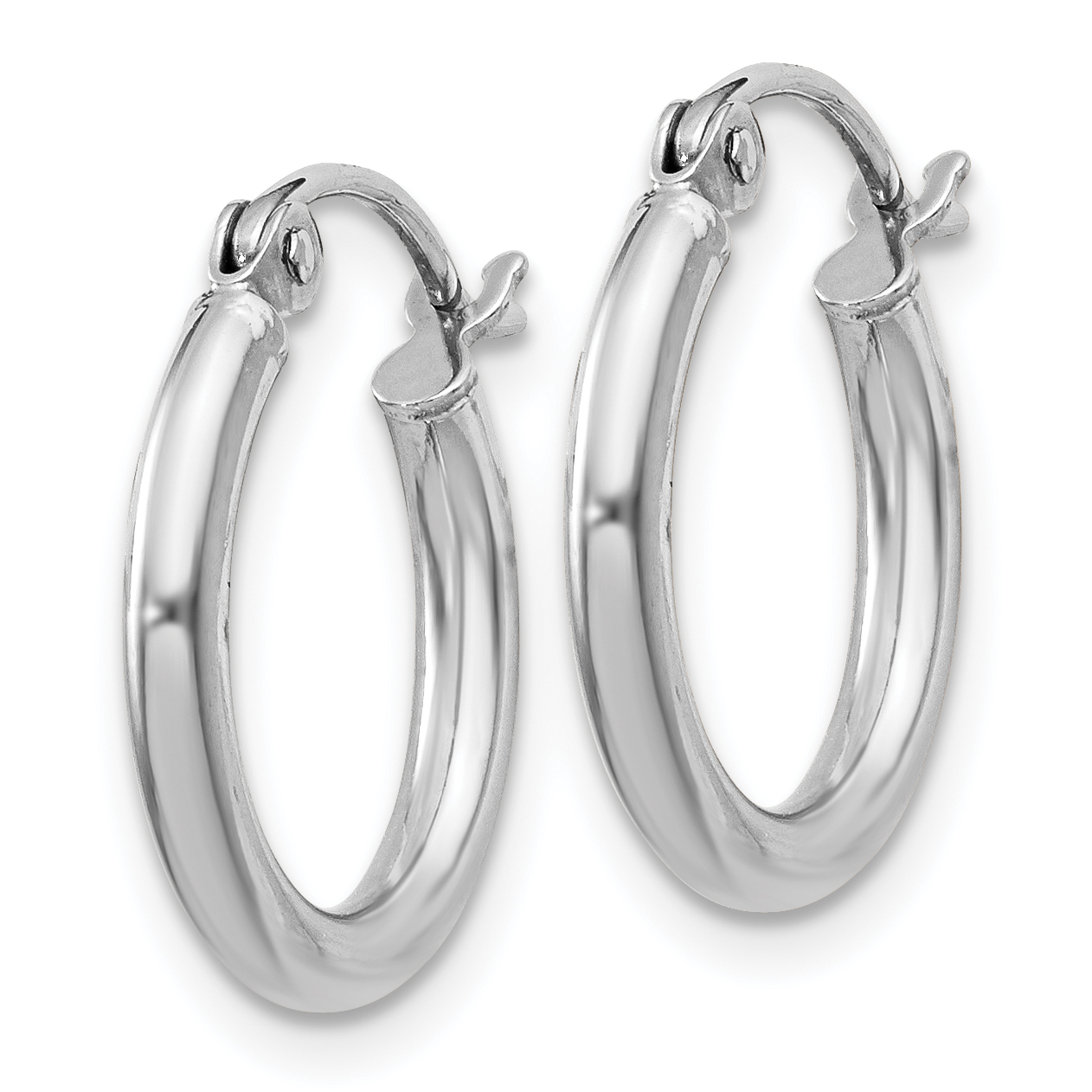  14 mm Sterling Silver 2.0mm Hoop Earrings  Unknown Friendly Weight Sterling Silver - view 6