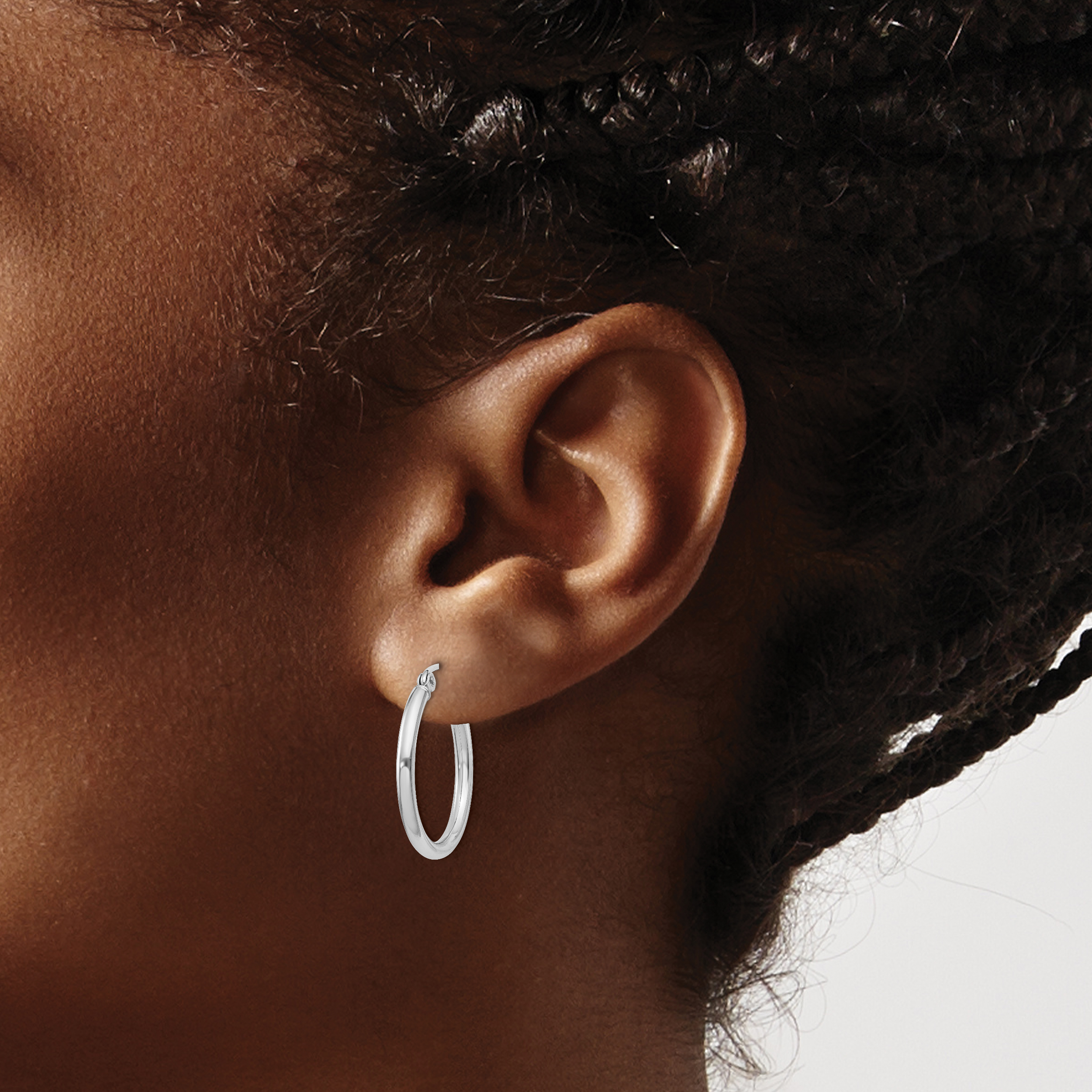  14 mm Sterling Silver 2.0mm Hoop Earrings  Unknown Friendly Weight Sterling Silver - view 16