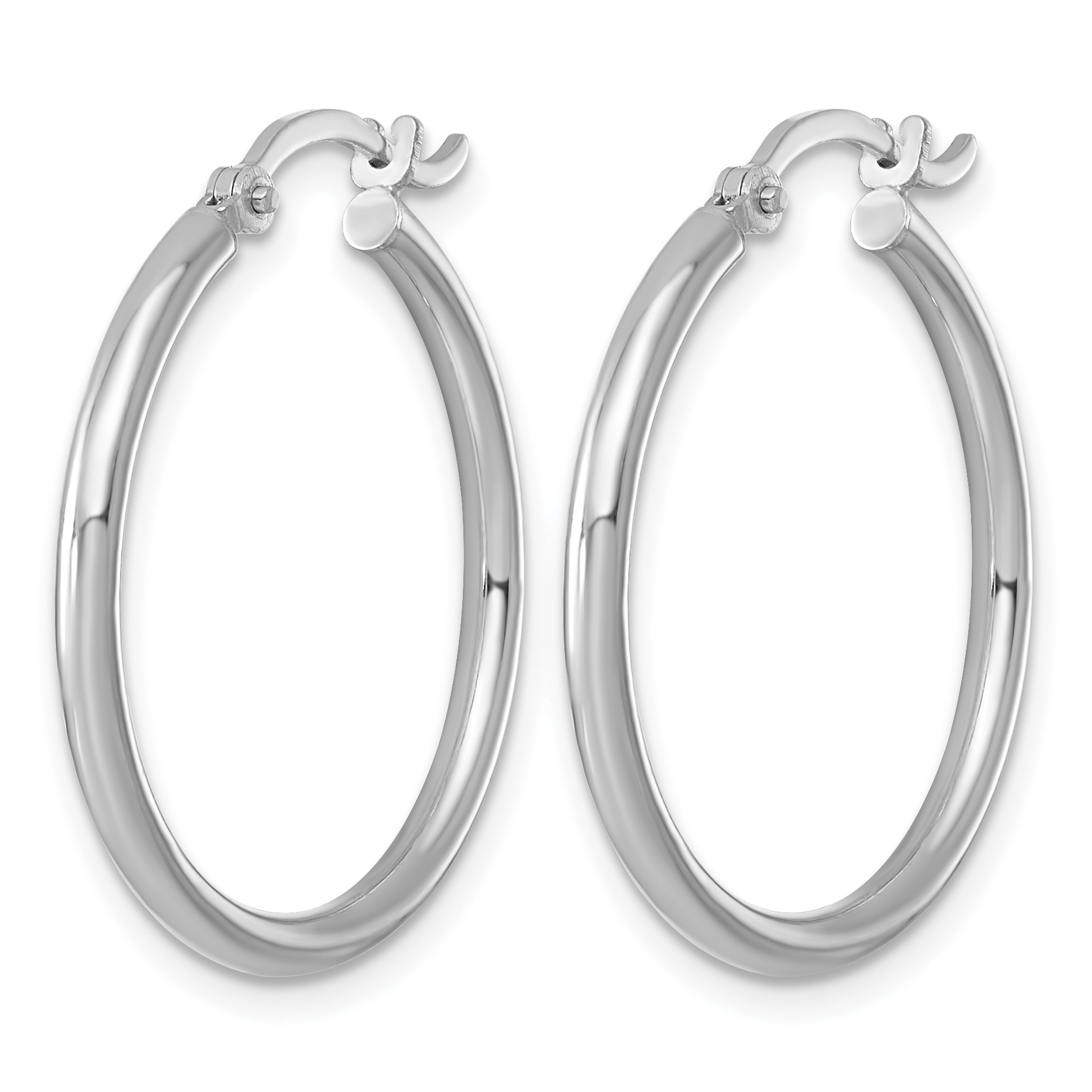  14 mm Sterling Silver 2.0mm Hoop Earrings  Unknown Friendly Weight Sterling Silver - view 20