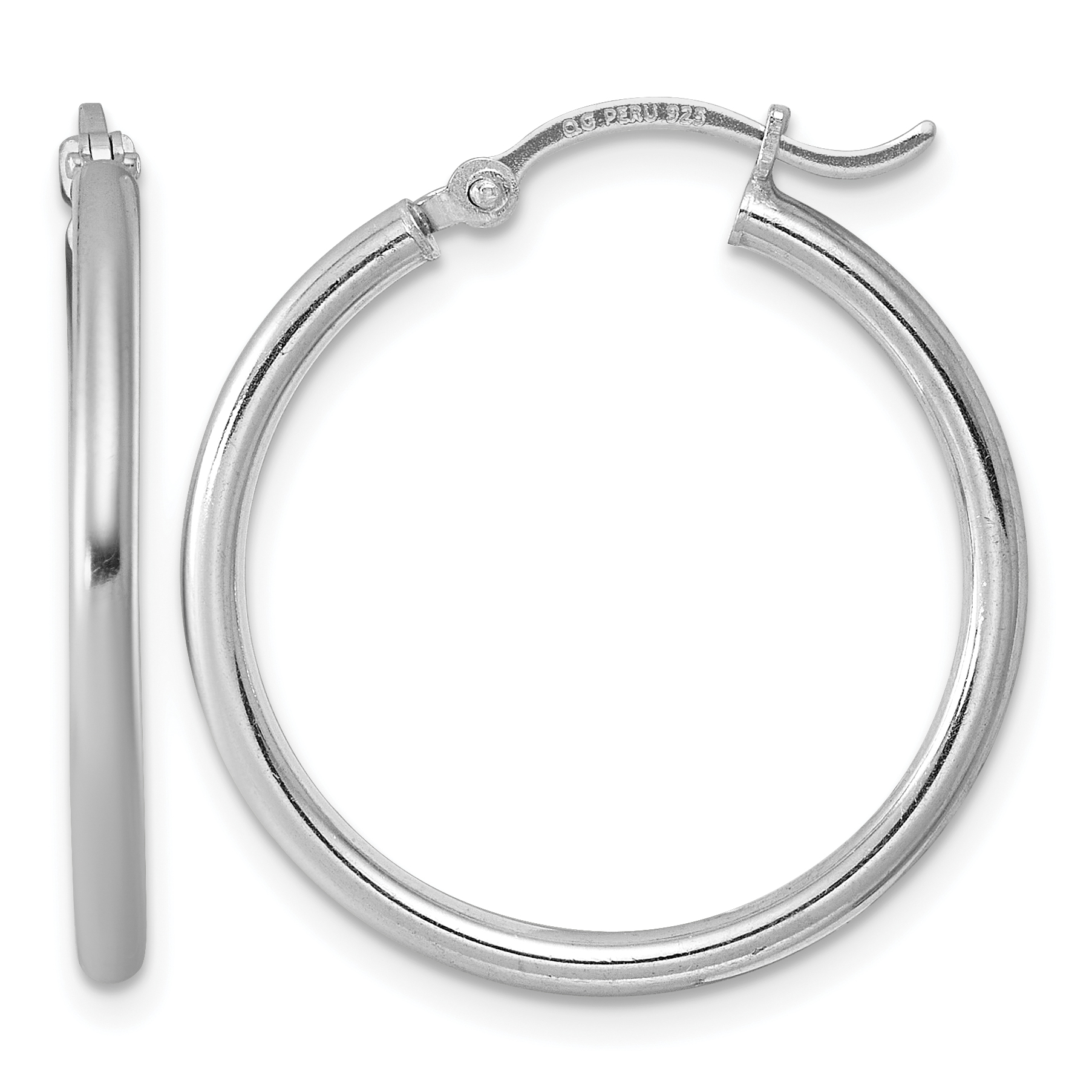  14 mm Sterling Silver 2.0mm Hoop Earrings  Unknown Friendly Weight Sterling Silver - view 24