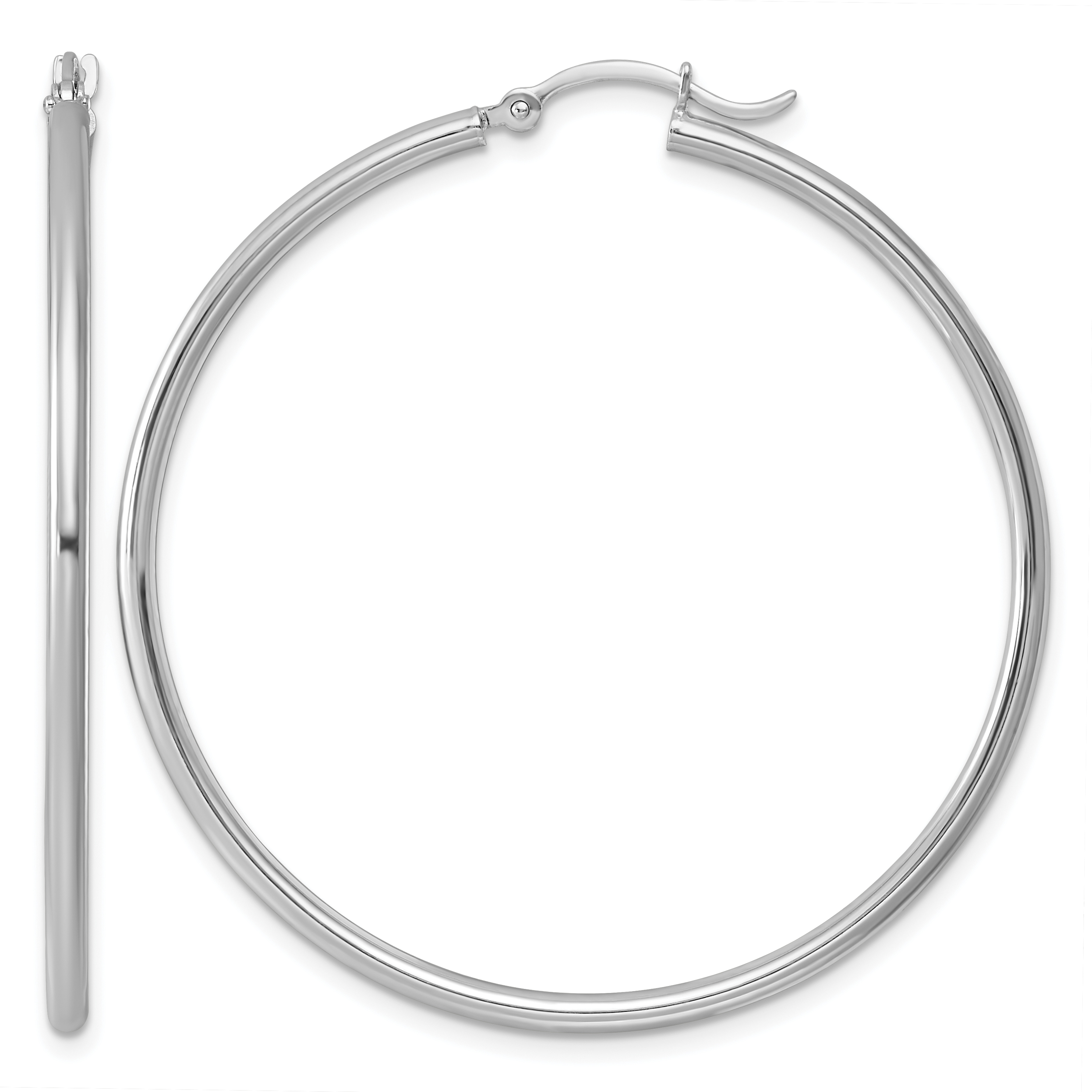  14 mm Sterling Silver 2.0mm Hoop Earrings  Unknown Friendly Weight Sterling Silver - view 44