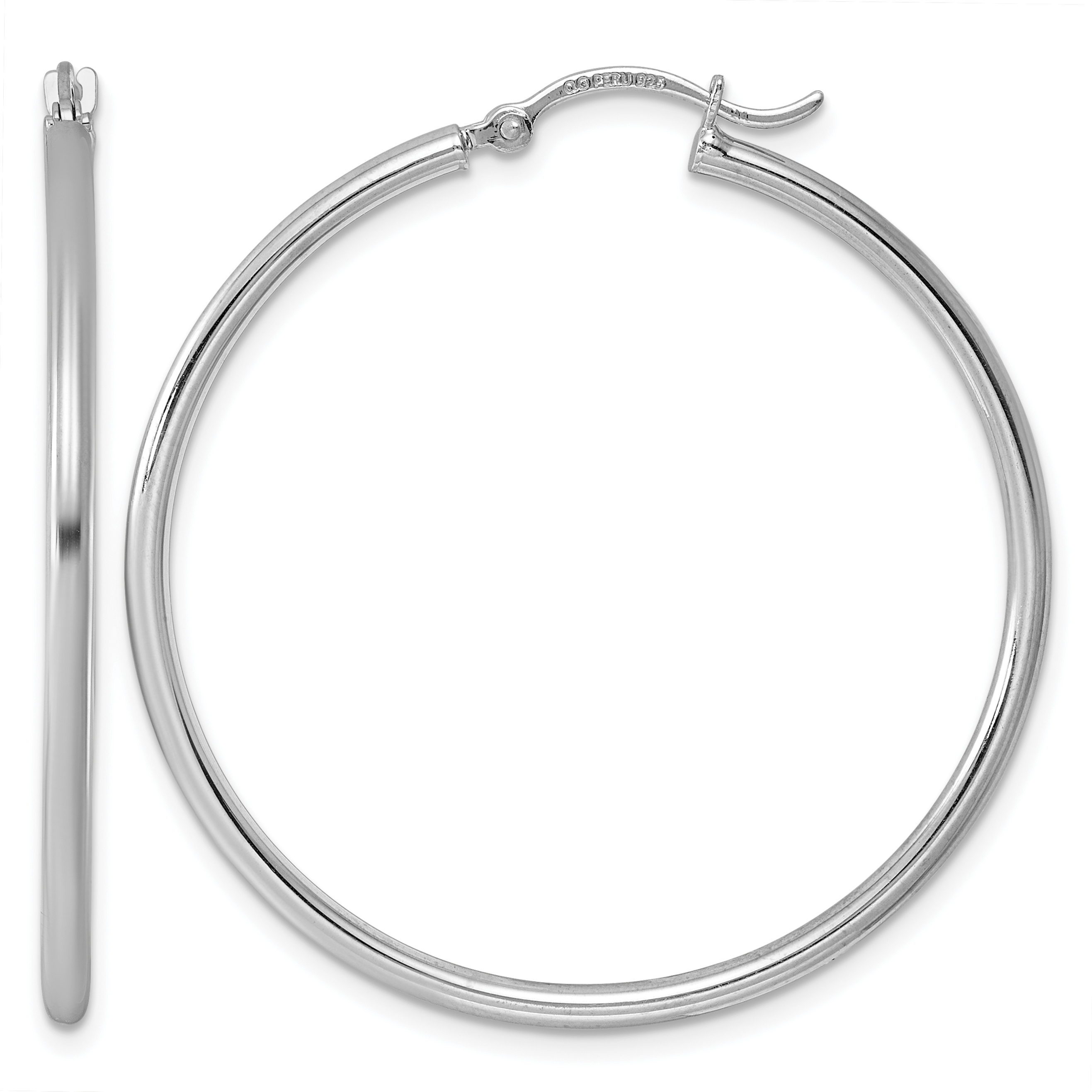  14 mm Sterling Silver 2.0mm Hoop Earrings  Unknown Friendly Weight Sterling Silver - view 39