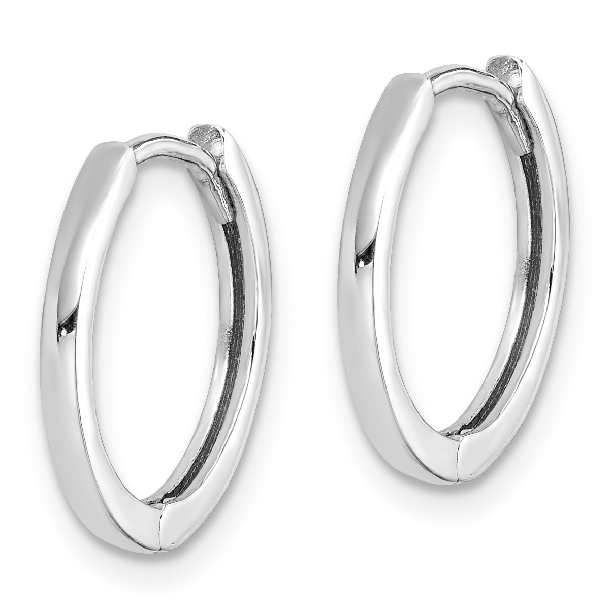  10 mm Sterling Silver Hinged Hoop Earrings  Unknown Friendly Weight Sterling Silver - view 9