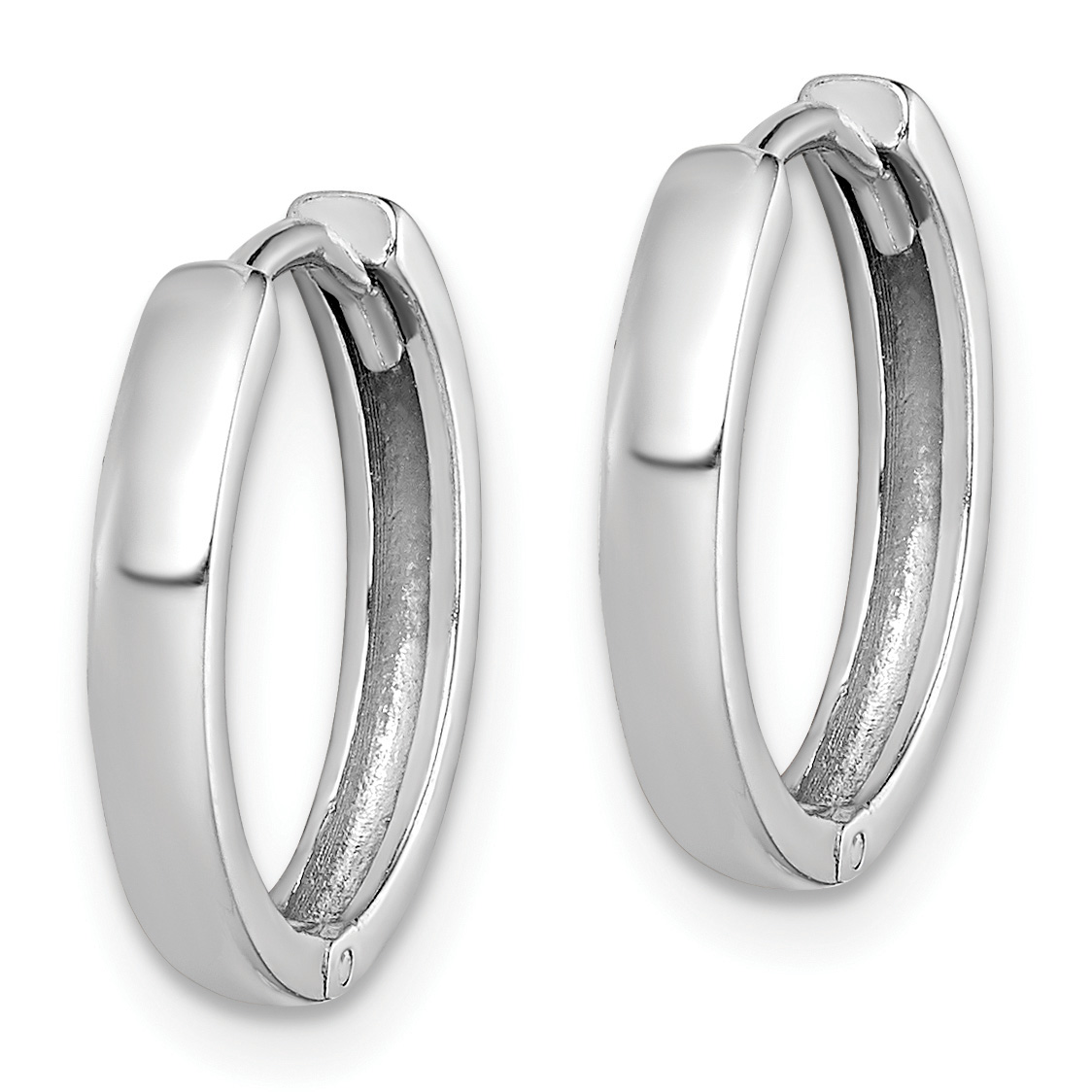  10 mm Sterling Silver Hinged Hoop Earrings  Unknown Friendly Weight Sterling Silver - view 13