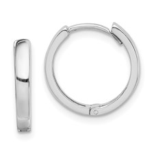  10 mm Sterling Silver Hinged Hoop Earrings  Unknown Friendly Weight Sterling Silver - view 16