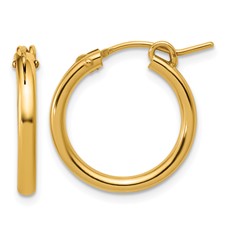 Gold Filled 14/20 Filled 2.3mm Hoop Earrings | USA Jewels
