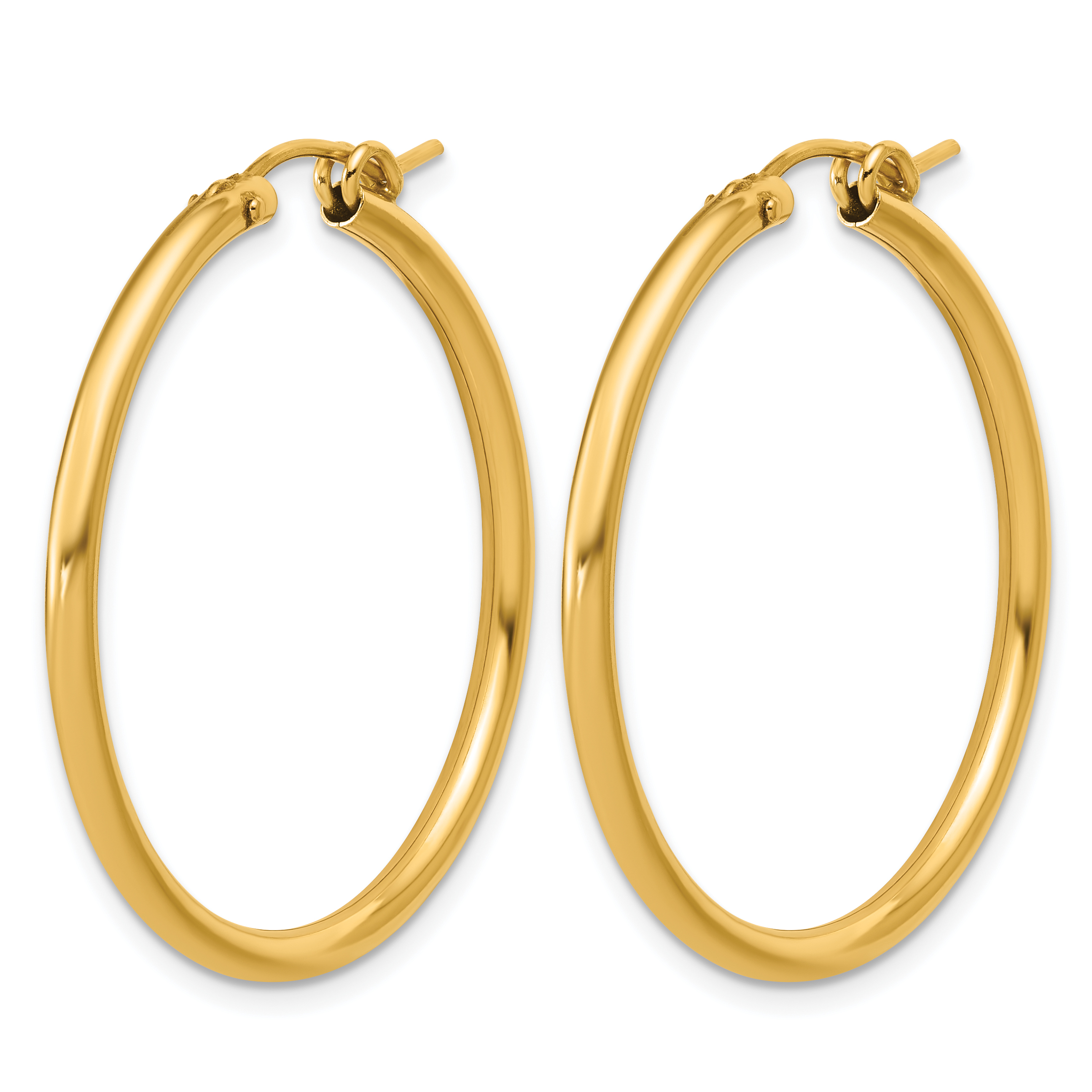  13 mm Gold Filled 14/20 Filled 2.3mm Hoop Earrings 13 mm Unknown Friendly Weight 14K yellow gold - view 16