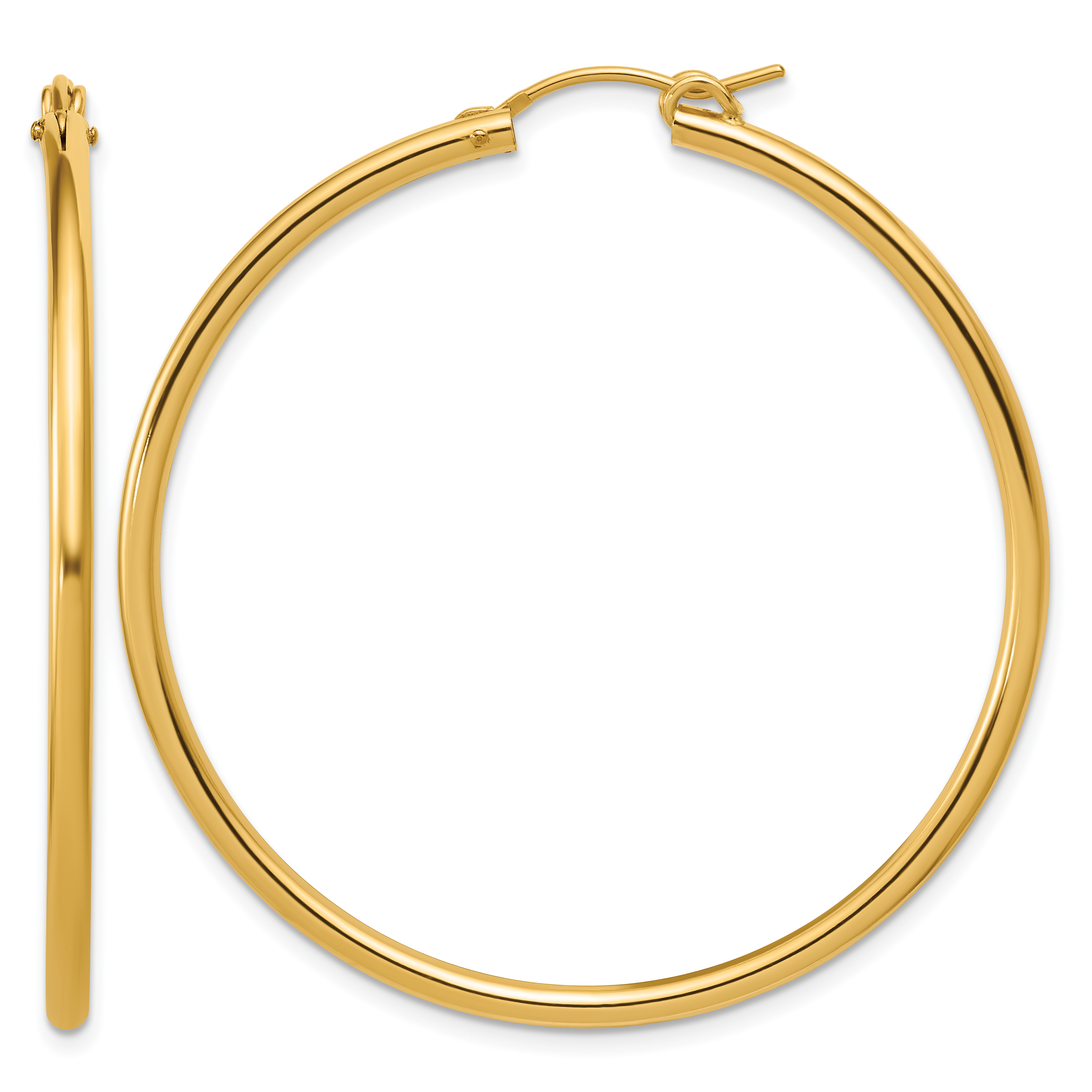  13 mm Gold Filled 14/20 Filled 2.3mm Hoop Earrings 13 mm Unknown Friendly Weight 14K yellow gold - view 21