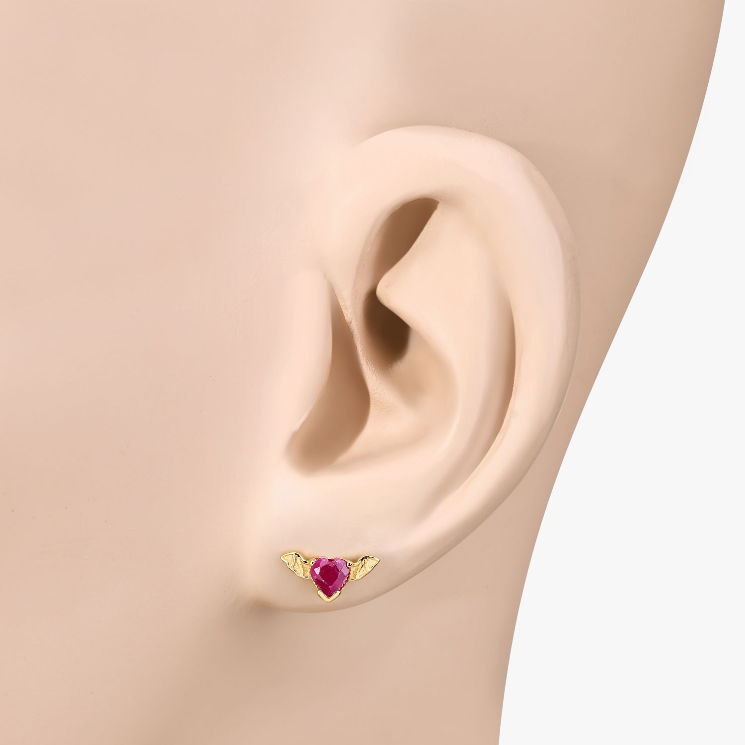 0.40 Carat Genuine Ruby .925 Sterling Silver Earrings 0.40 C.T.W Sterling Silver - view 7