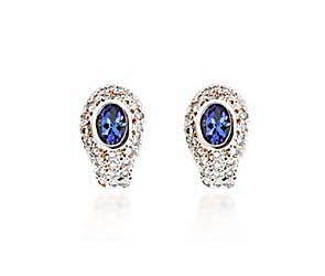 Tanzanite and Diamond Earrings