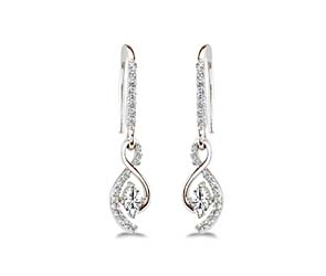 S Drop Designer Earrings