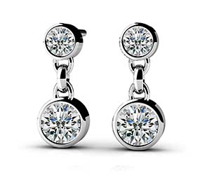 Diamond Dangle Earrings