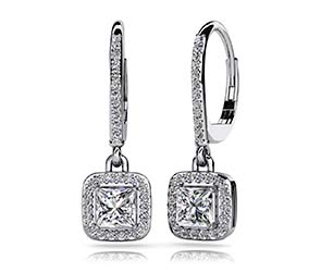 Princess Cut Diamond Allure Earrings