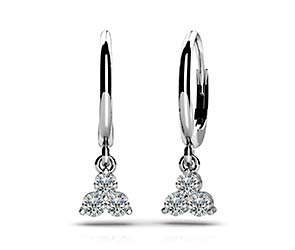 Trillium Diamond Drop Earrings