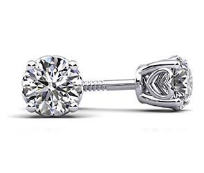 Dearest Sweetheart Diamond Stud Earrings