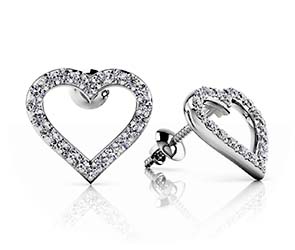 Sweetheart Diamond Earring