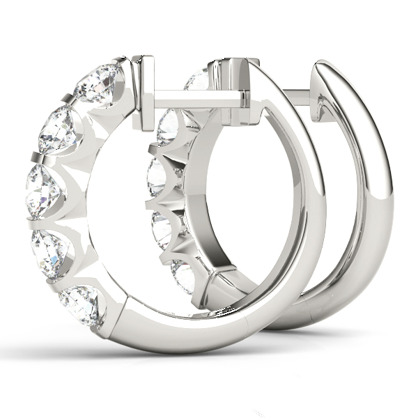 Channel Set Huggie Earrings 1/4 Carat Total Weight