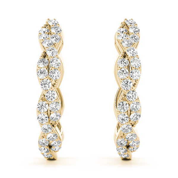 Diamond Fashion Hoop Earrings 1/4 Carat Total Weight