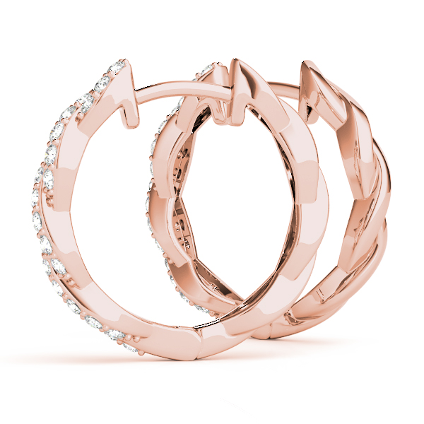 Diamond Fashion Hoop Earrings 1/4 Carat Total Weight