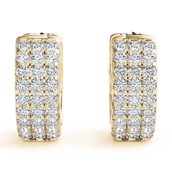 Diamond Huggie Earrings 0.54 Carat Total Weight