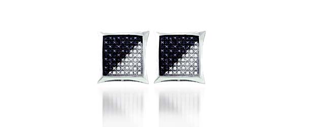 Black Diamond Micro Pave Earrings 1/4 Carat Total Weight 1/4 Carat Total Weight