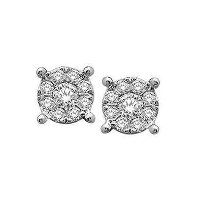 Diamond Fashion Earrings 1/3 Carat Total Weight