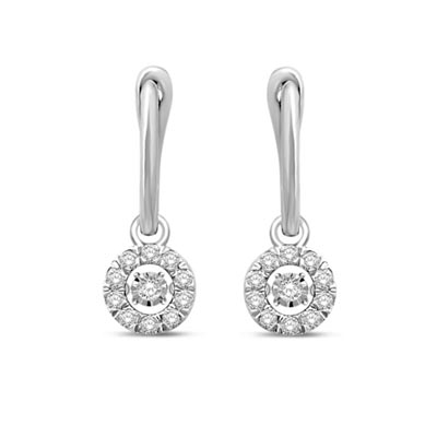 Moving Diamond Earrings 1/2 Carat Total Weight