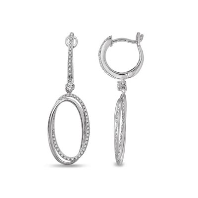 Diamond Drop Fashion Earrings 1/4 Carat Total Weight