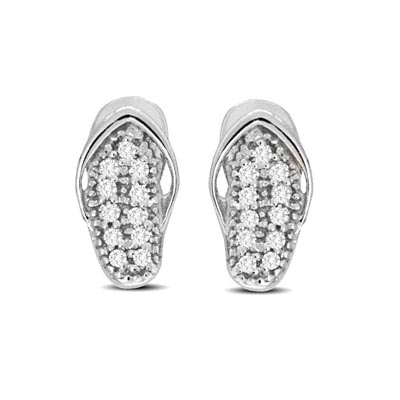 Diamond Sandle Fashion Earrings .15 Carat Total Weight