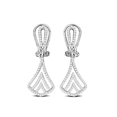 Diamond Drop Earrings 3/8 Carat Total Weight