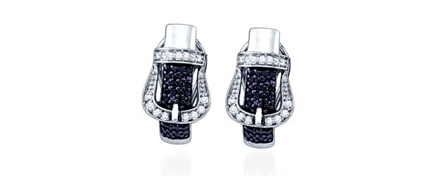 Micro Pave Diamond Earrings 5/8 Carat Total Weight 0.61 Carat Total Weight