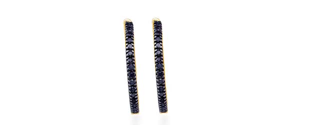 Black Diamond Micro Pave Earrings<br> 1/2 Carat Total Weight