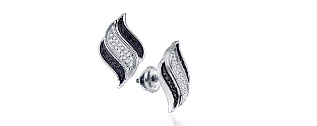 Micro Pave Diamond Earrings 1/4 Carat Total Weight 1/4 Carat Total Weight