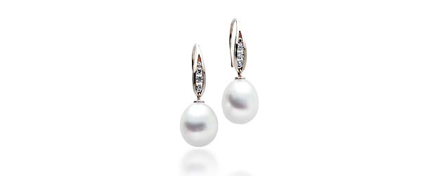 Genuine Paspaley White South Sea Culture Pearl Earrings