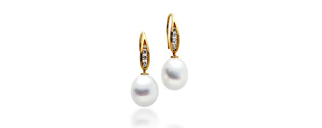 Genuine Paspaley White South Sea Culture Pearl Earrings