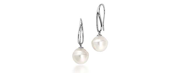 Genuine Paspaley White South Sea Culture Pearl Drop Earrings 24 Carat Total Weight