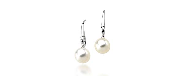 Genuine Paspaley White South Sea Culture Pearl Earrings