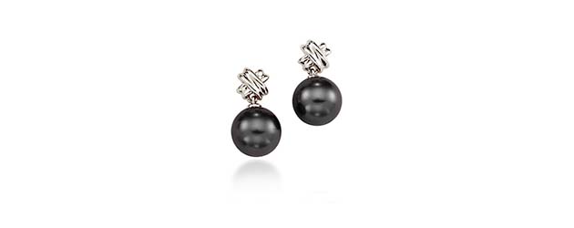 Genuine Tahitian Pearl Drop Earrings 20 Carat Total Weight