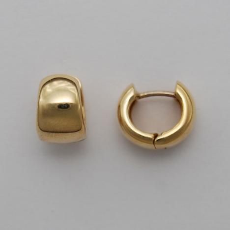 14K Yellow Gold Huggie Style Earrings