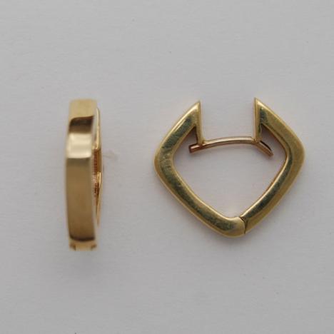 14K Yellow Gold Huggie Style Earrings