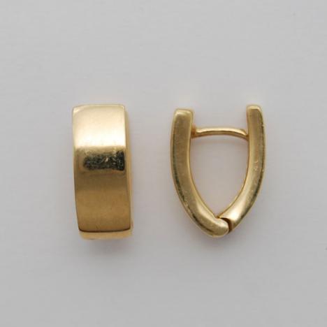 14K Yellow Gold Huggie Style Earrings