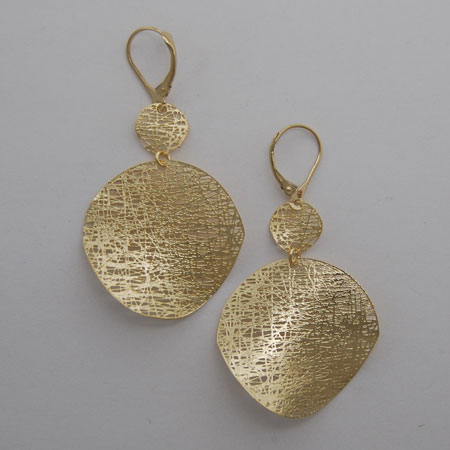 14K Yellow Gold Extra Small / Medium Circle Earrings