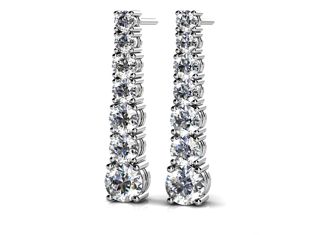 Diamond Cascade Drop Earrings 1/2 Carat Total Weight