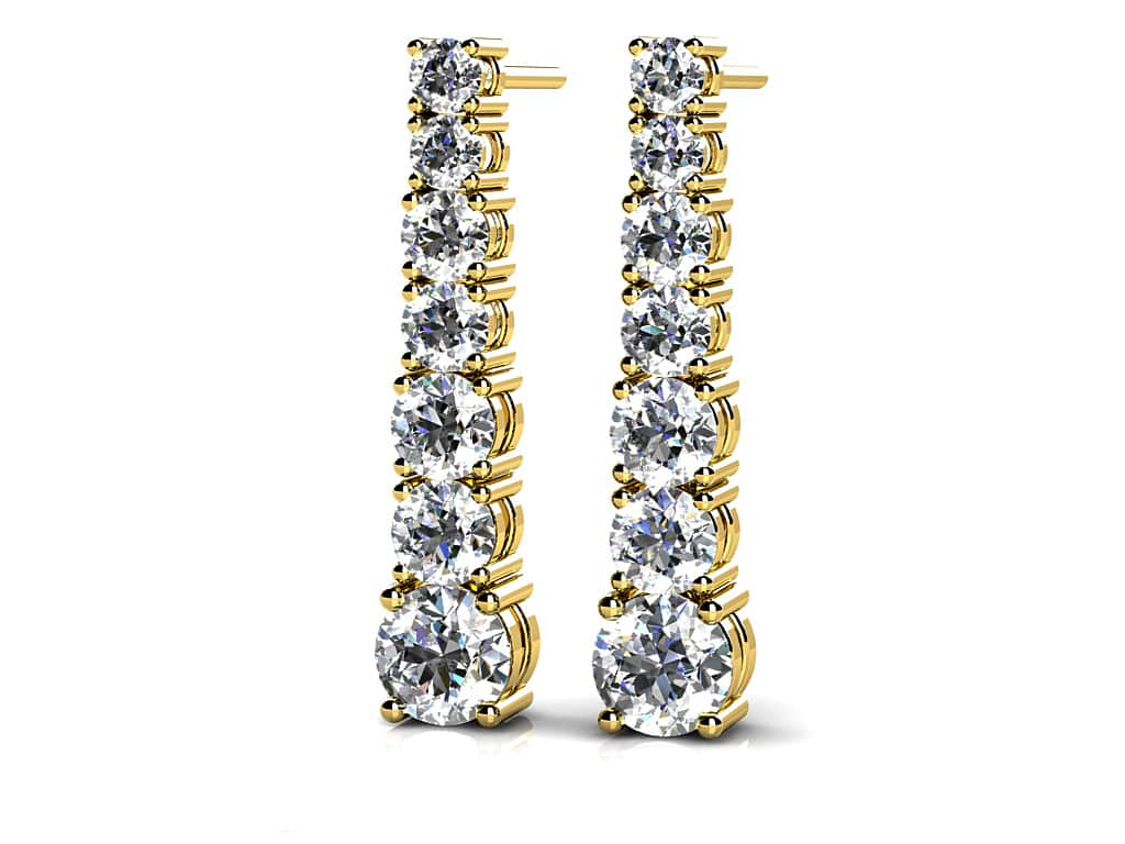 Diamond Cascade Drop Earrings 1/2 Carat Total Weight